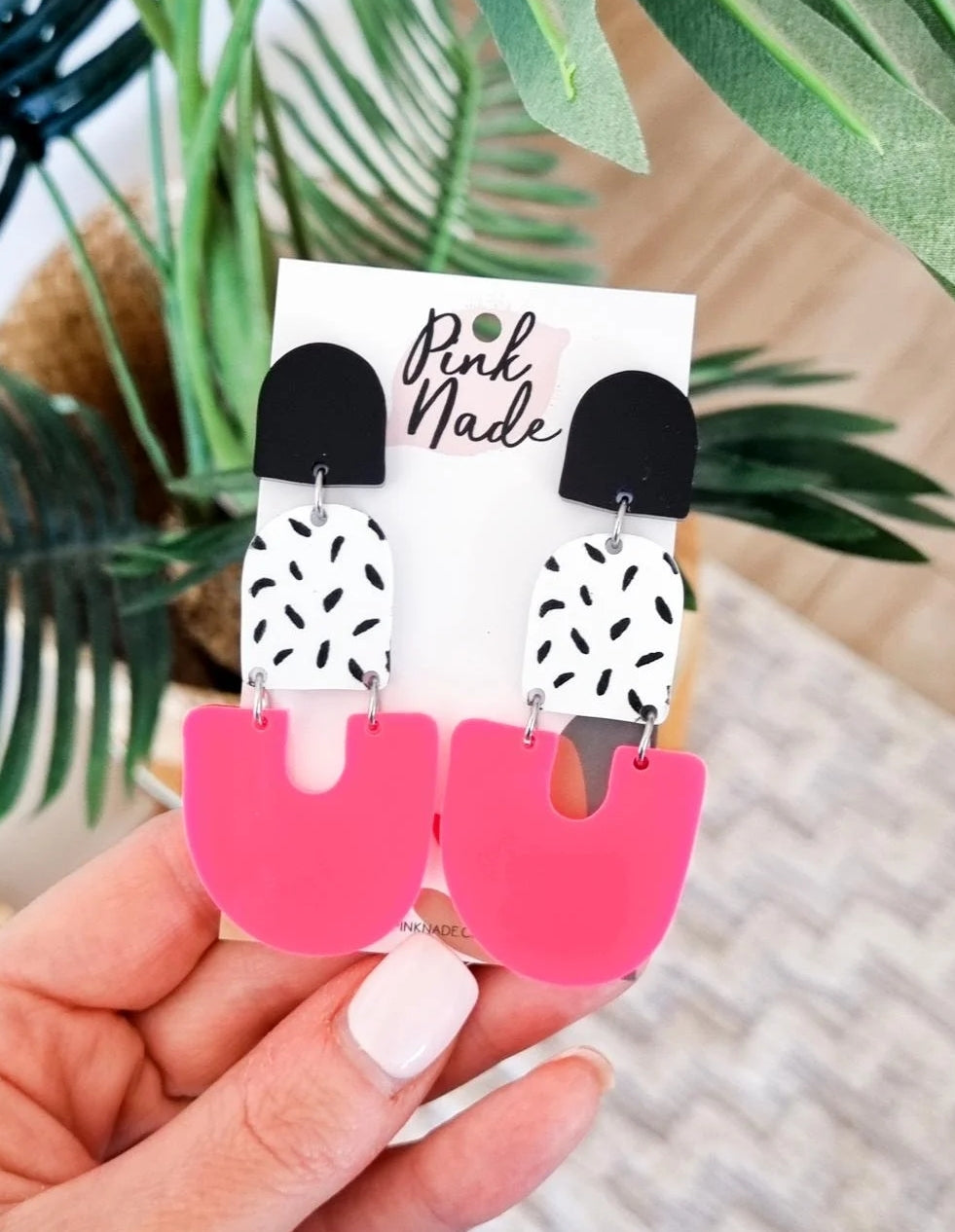 Statement Dangles - Neon