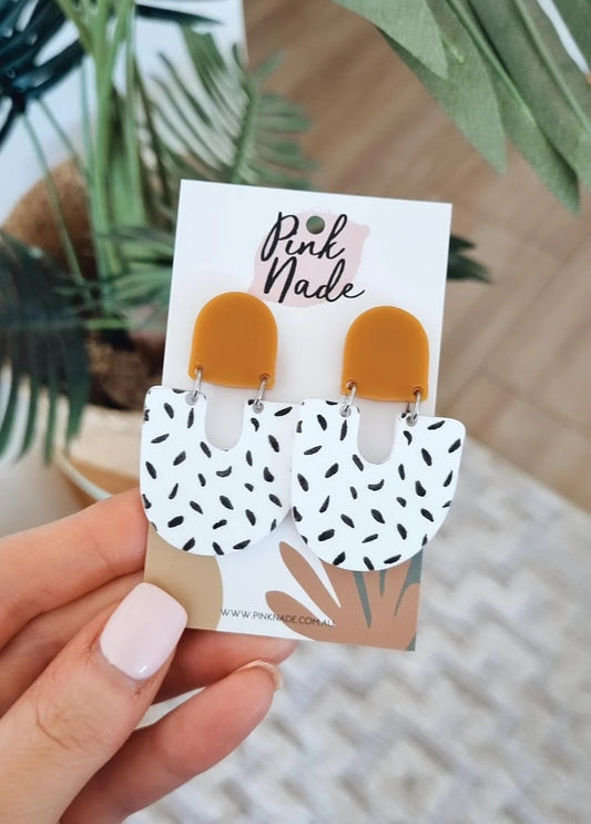 Monochrome Dangles - Mustard