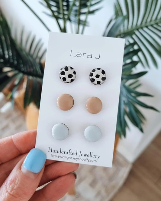 ▪︎ 12mm Earring Trio #6