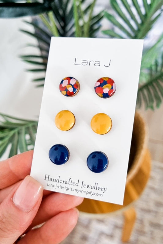 ▪︎ 12mm Earring Trio #16