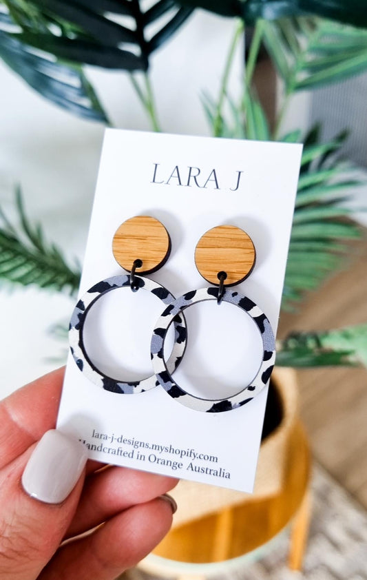 Bamboo Hoops - Snow Leopard